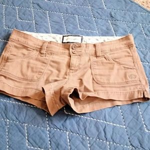 Abercrorombie brown size 16 girls shorts